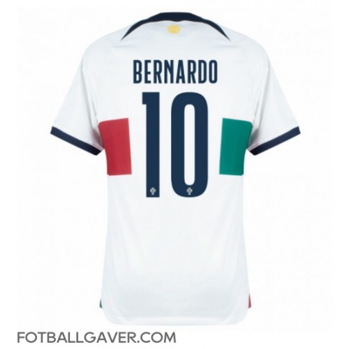 Portugal Bernardo Silva #10 Fotballklær Bortedrakt VM 2022 Kortermet